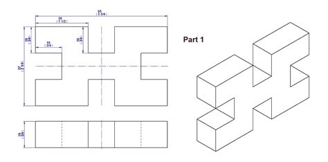 simple wooden  puzzle plan