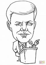 Kennedy John Jfk Coloring Cartoon Pages Drawing Caricature Andrew Clipart Jackson President Madison Clip James Sketch Printable Getdrawings Cliparts Presidents sketch template
