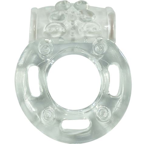 The Macho Crystal Collection Vibrating Cockring Clear 2369 Nasstoys