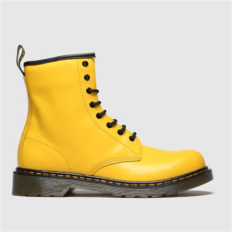 dr martens yellow  boots youth shoefreak