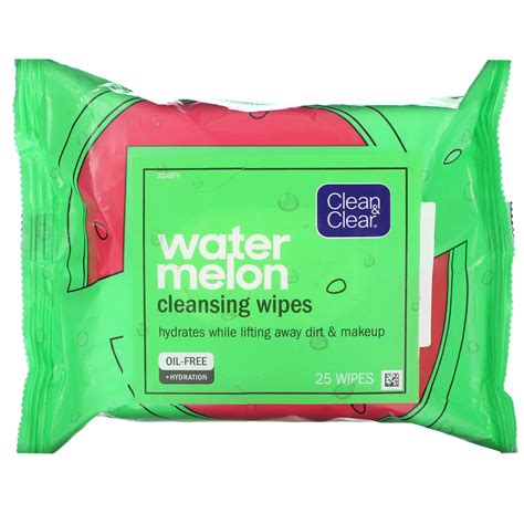 clean clear watermelon cleansing wipes  wipes iherb