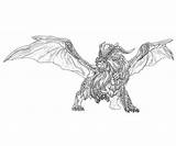 Hunter Monster Teostra Coloring Pages Frontier Another Dragon sketch template