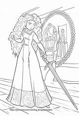 Merida Brave Valente Princesses Toaster Bestcoloringpagesforkids Coloringhome Rapunzel Coloringcity sketch template