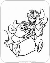 Gus Jaq Cinderella Caballeros Disneyclips Godmother Funstuff sketch template