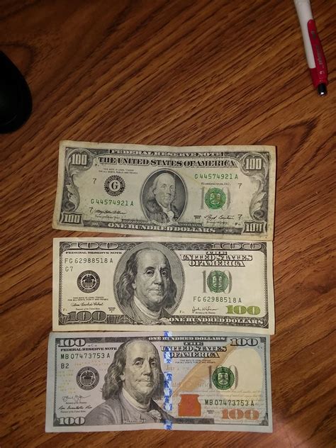 dollar bills  received  work yesterday