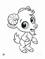 Coloring Baby Animals Pages Cartoon Cute Animal Color Printable Print Getcolorings sketch template