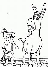 Shrek Donkey Puss Boots Coloring Pages Musical Class Drawing Colouring Color Popular Musicals Characters Getcolorings Fictional Toys Sketches Library Clipart sketch template