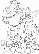 Coloring Pages Shrek Cartoons sketch template