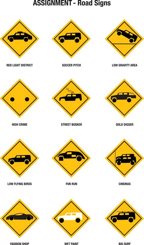 symbols road signs