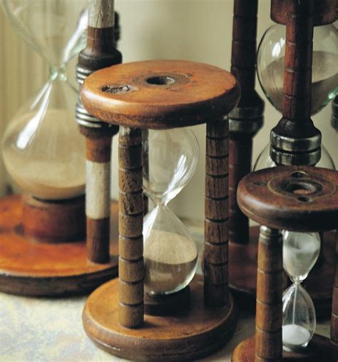 hourglasses met afbeeldingen vintage brocante