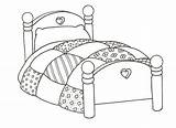 Cama Coloring Bed Camas Boucle Ours Preescolar Bunk Coloringtop Concepto Boucles Maternelle Cuarto sketch template