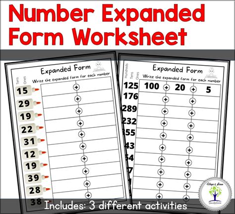 place  expanded form worksheet disha
