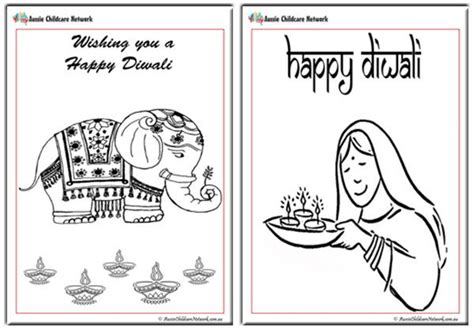 diwali colouring pages aussie childcare network