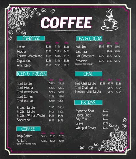 entry   hristina  design menu boards  coffee shop freelancer