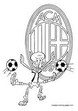 Milan Coloring Ac Pages Soccer Squidward Playing Spongebob Fc Print Barcelona Madrid Manchester United Real Color Maatjes sketch template