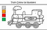 Color Number Printables Train Car Cars Printable Coloring Pages Race Printablee sketch template