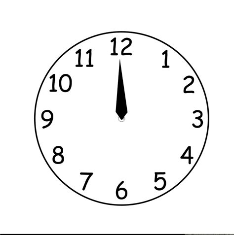 images  blank analog clock clip art clipartsco