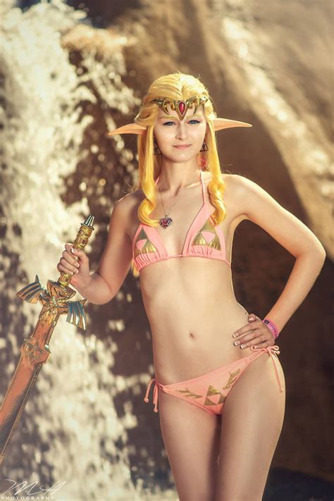 bikini zelda gold master sword by kamokuu on deviantart