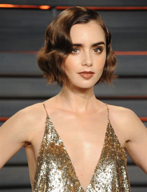 Lily Collins Vanity Fair Oscar 2016 Party In Beverly