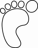 Foot Baby Left Clip Coloring Feet Clipart Clker Footprint Cartoon sketch template