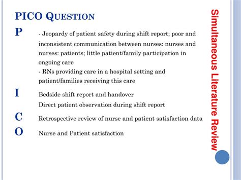 clinical inquiry   bedside  pico powerpoint