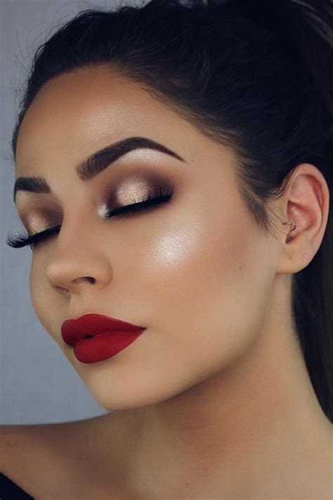 48 red lipstick looks get ready for a new kind of magic dark red