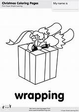 Wrapping Coloring Contains sketch template