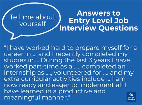 entry level job interview questions  answers nifty tips  tricks