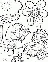Explorer Dora Coloring Pages Printable Kids sketch template