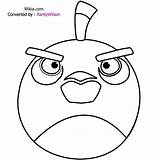 Angry Birds Coloring Pages Bird Character Colors Kids sketch template