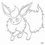 Pages Coloring Jolteon Colouring Flareon Getdrawings sketch template
