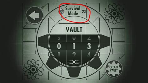 fallout shelter how do i turn on survival mode arqade