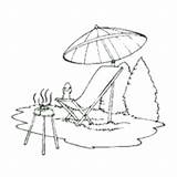 Surfnetkids Coloring Bbq Lounge Chair Summer Calendar sketch template