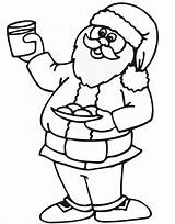 Santa Coloring Pages Tags Kids sketch template