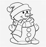 Snowman Colouring Pngkit sketch template