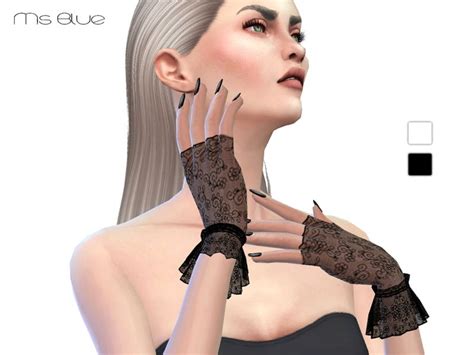 ms blues lace gloves lace gloves ms blue sims