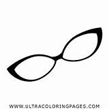 Coloring Eyeglasses Specs Pages sketch template