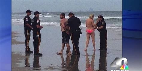 police arrest couple for sex on the beach canada journal news of