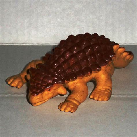 Playskool 1991 Definitely Dinosaurs Ankylosaurus Brown Tan