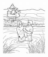 Baptizing sketch template