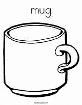 Mug Coloring Coffee Getcolorings Pages Print Color sketch template