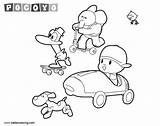 Pocoyo Coloring Pages Racing Printable Kids Adults sketch template