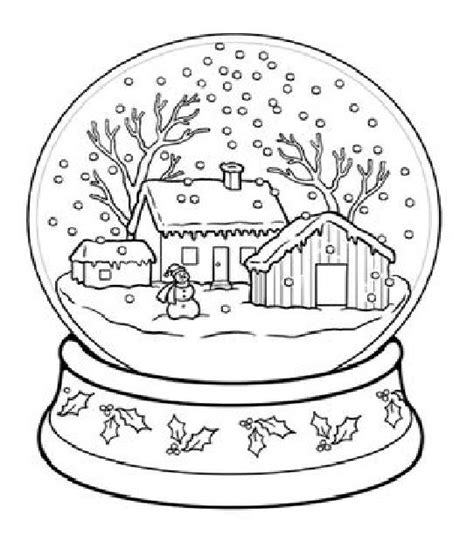 snowglobe coloring pages winter christmas coloring pages coloring books
