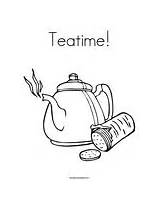 Teatime sketch template