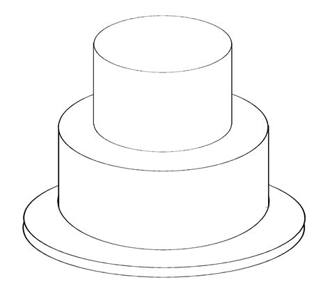 tier cake coloring pages sketch coloring page