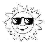 Sun Coloring Clipart Pages Library Kids Printable sketch template