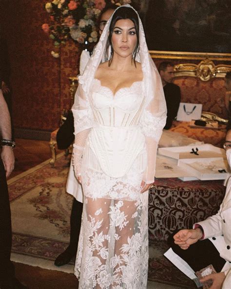 kourtney kardashian reveals nsfw inspiration  wedding dress