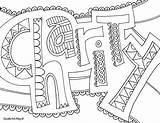 Word Coloring Pages Getcolorings Printable Color Doodle sketch template