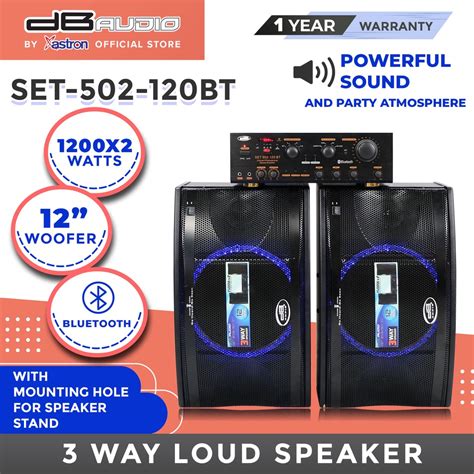db audio set  bt   loud speaker  amplifier    watts  woofer