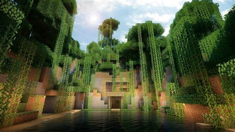 minecraft jungle wallpapers top  minecraft jungle backgrounds